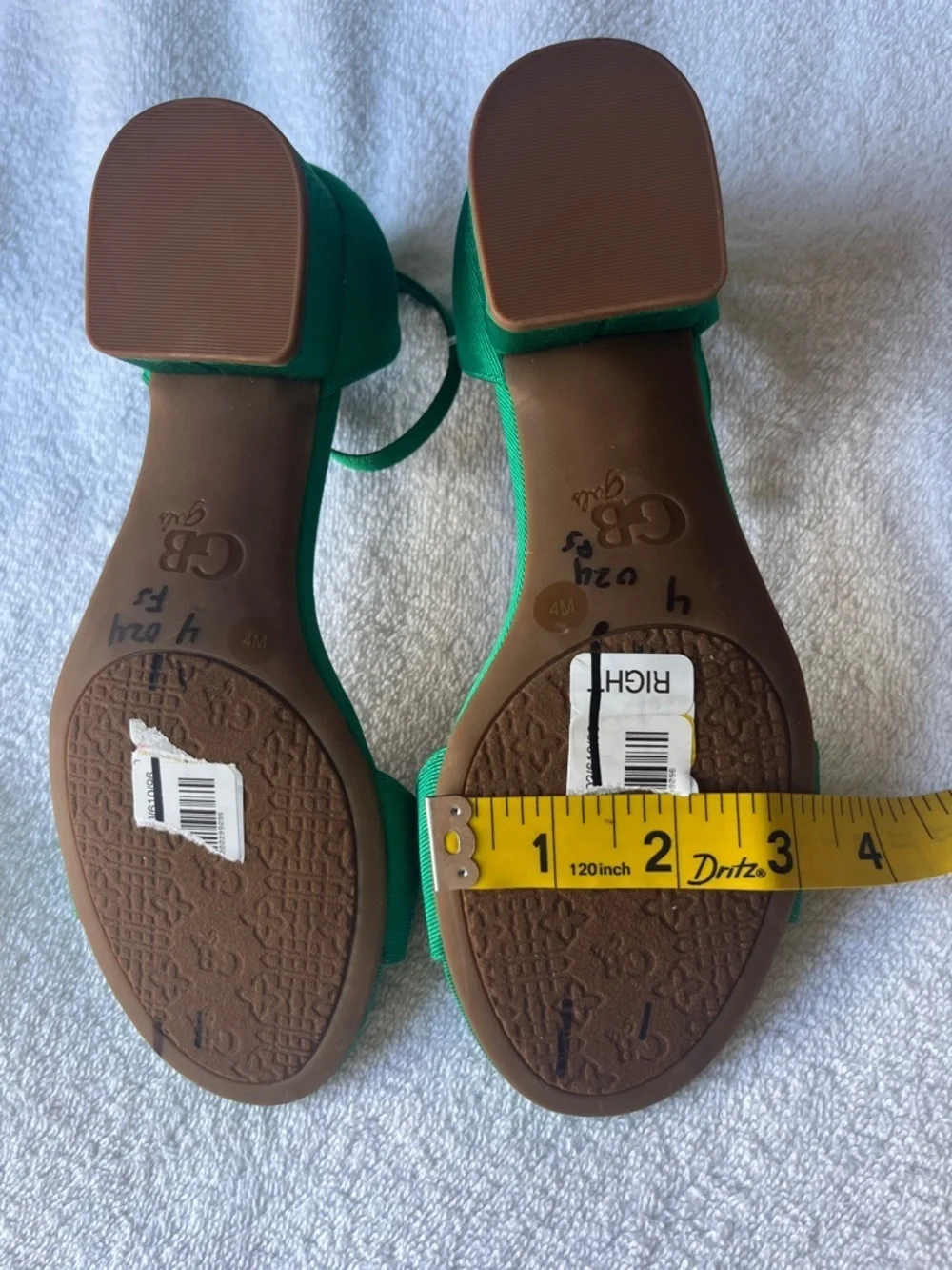 GB girls Emerald Green Ankle-Strap Open-Toe Sandals